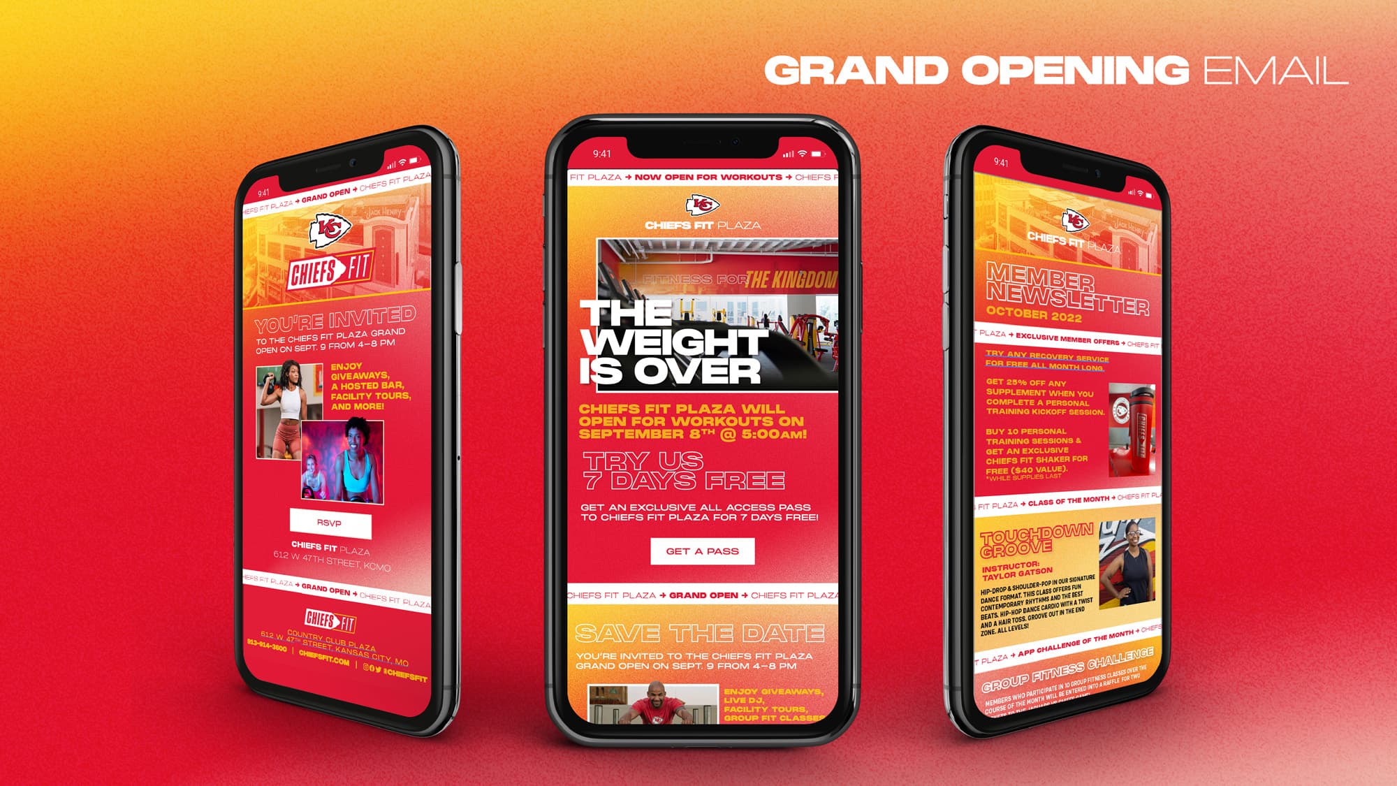Chiefs Fit Grand Opening Email
