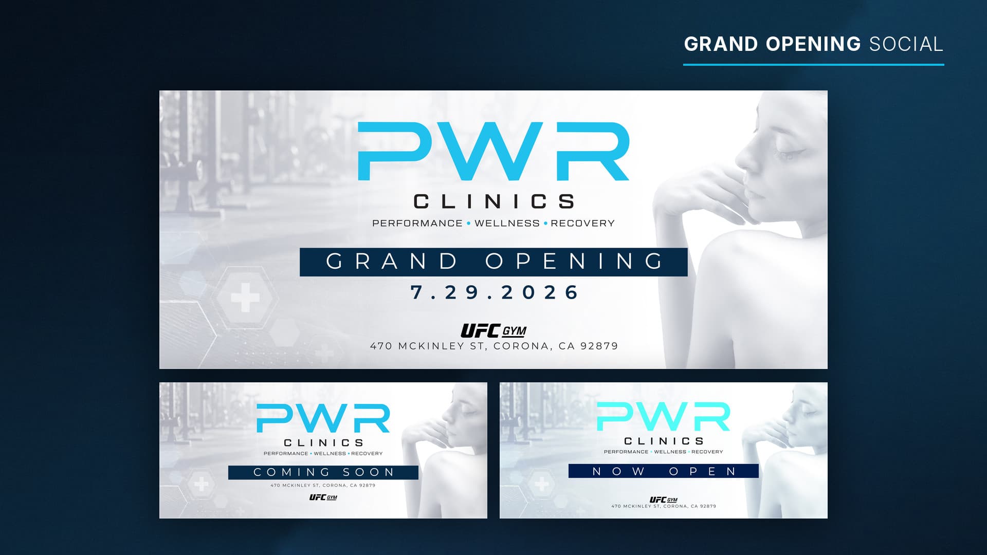 PWR Clinics grand opening social panorama