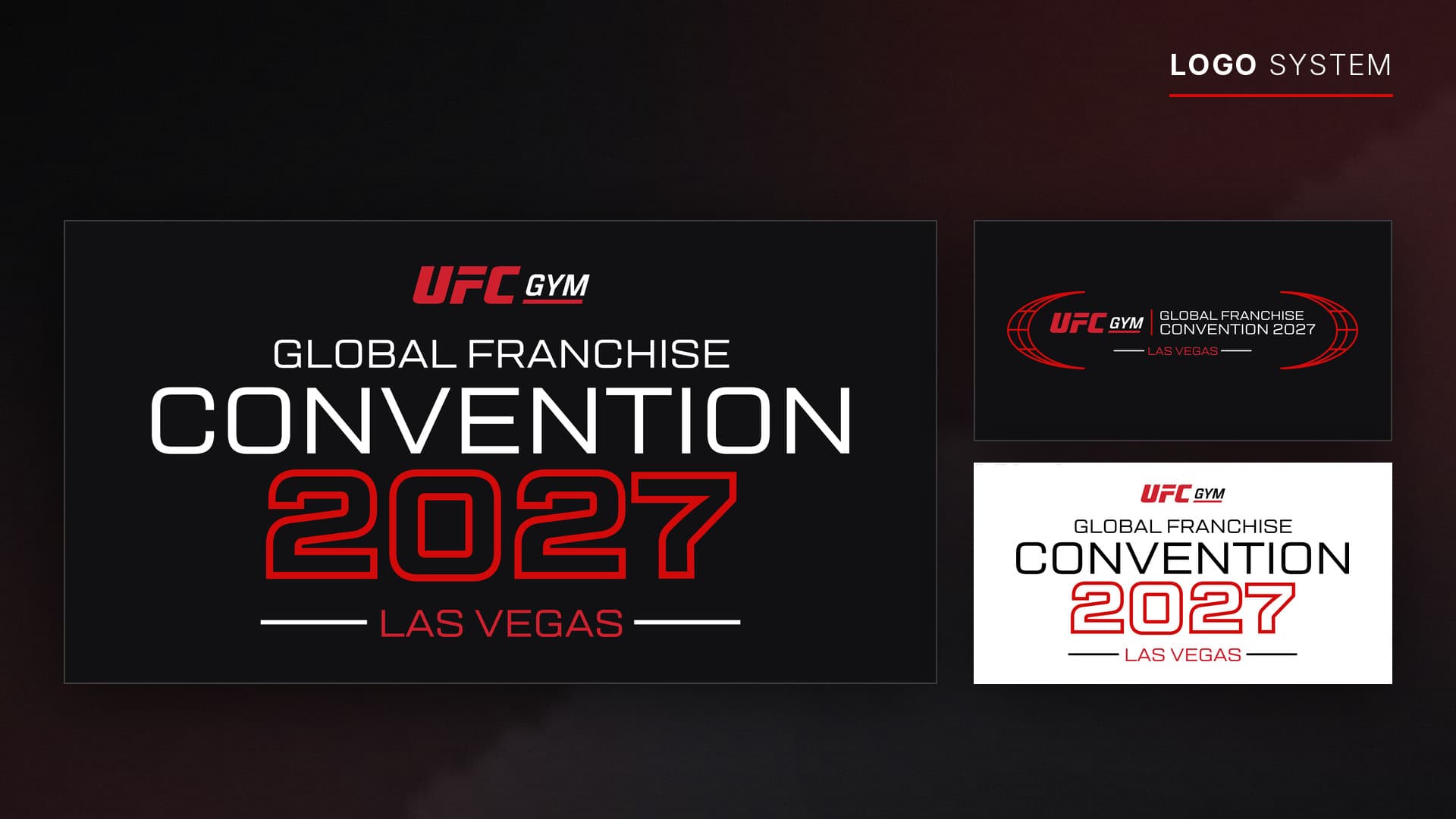 UFC GYM Convention 2027 logo system
