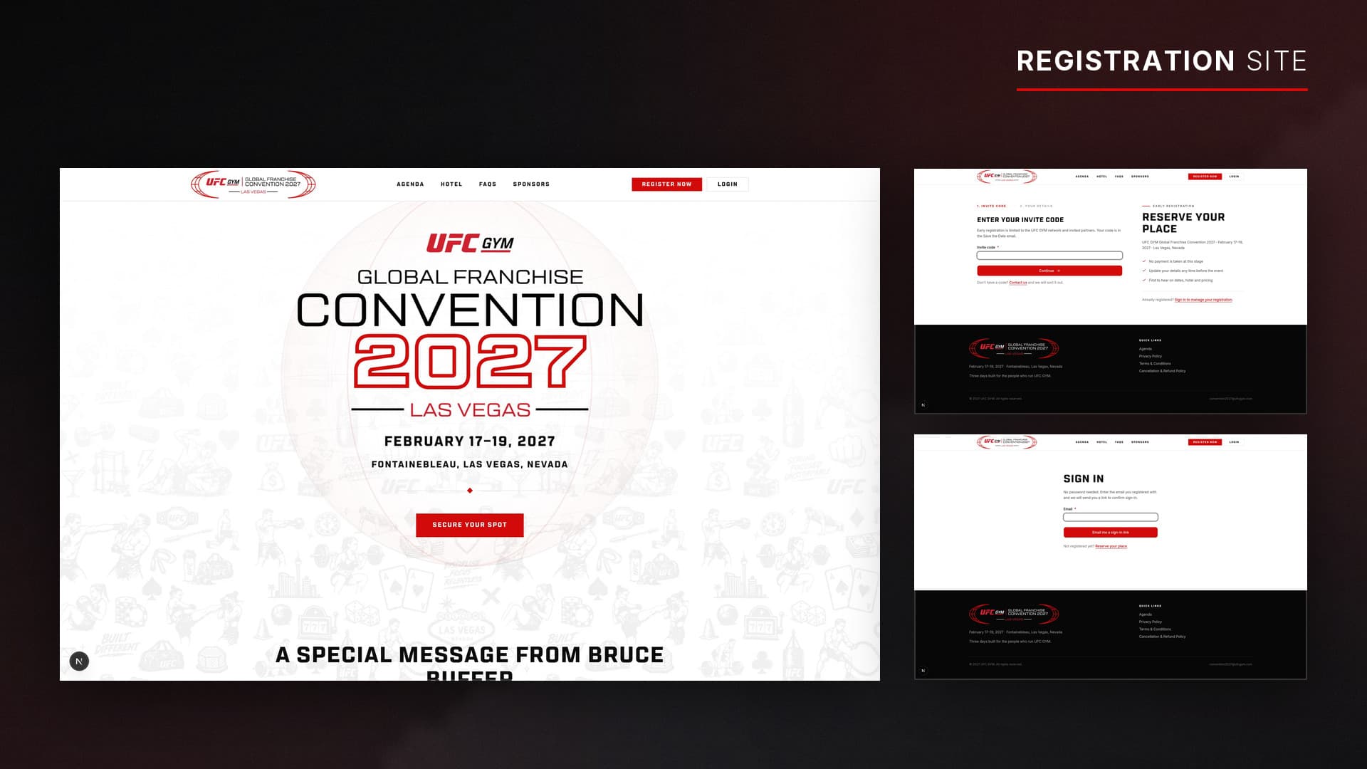 UFC GYM Convention 2027 registration site