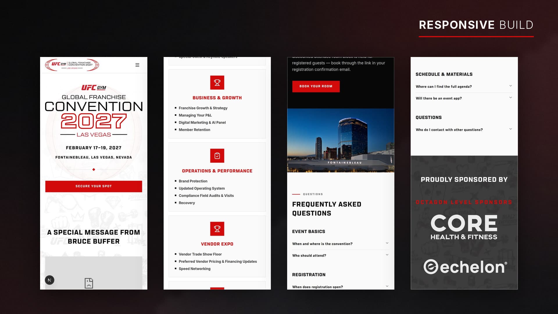 UFC GYM Convention 2027 responsive build