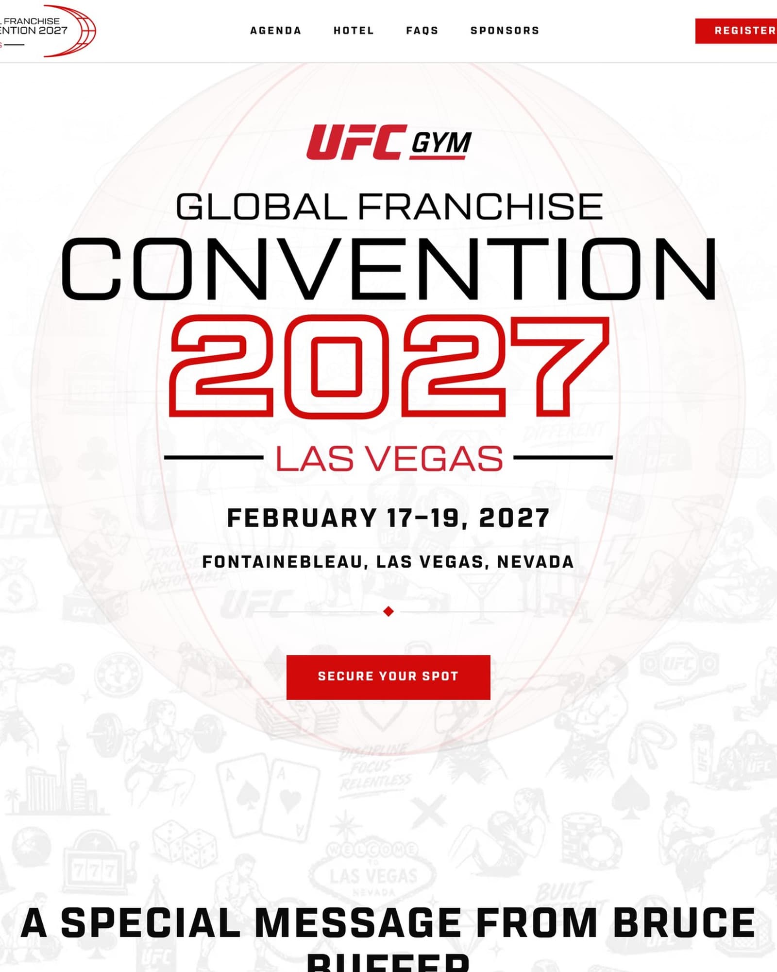 UFC GYM Convention 2027 — Event Brand & Platform