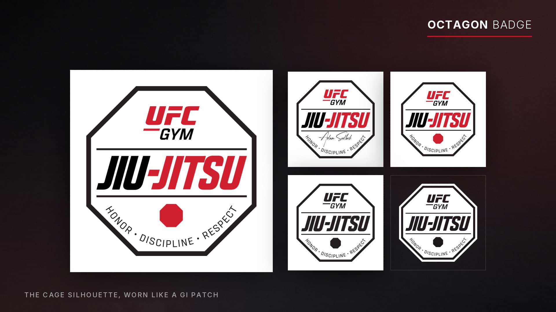 UFC GYM Jiu-Jitsu octagon badge