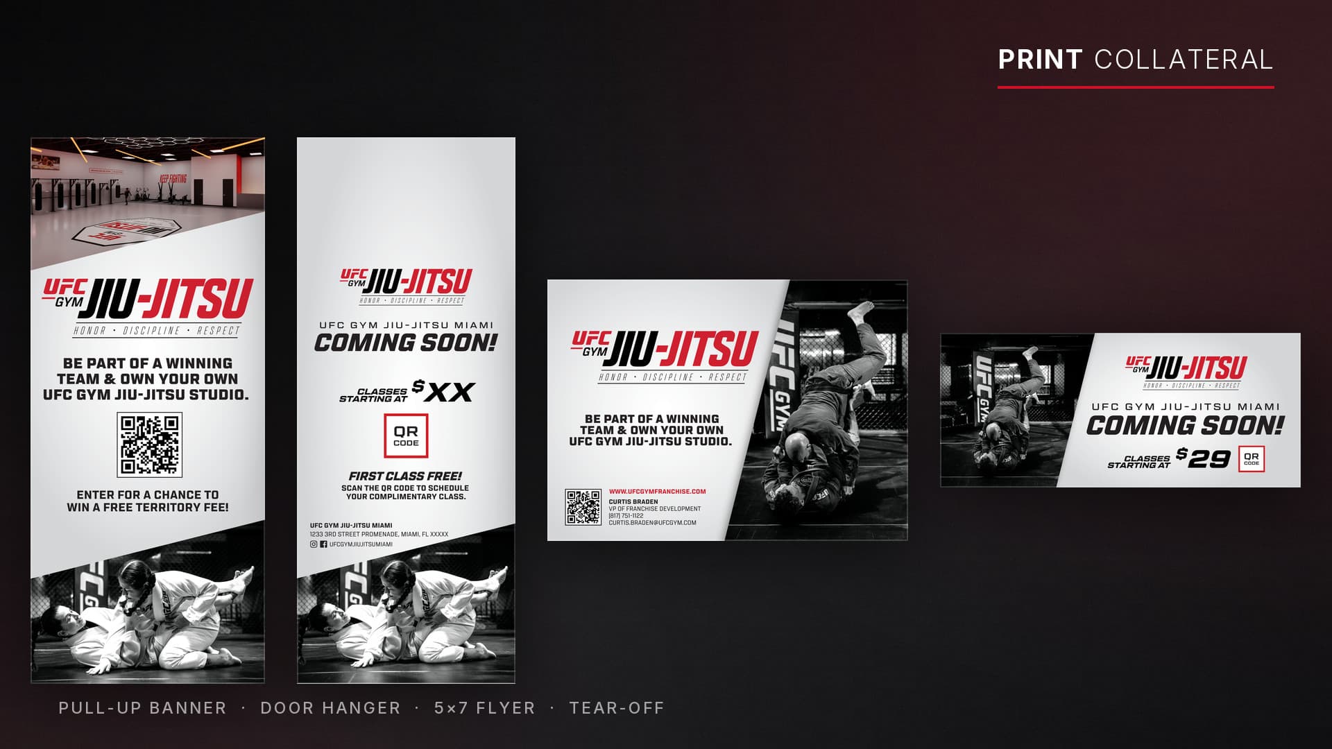 UFC GYM Jiu-Jitsu print collateral