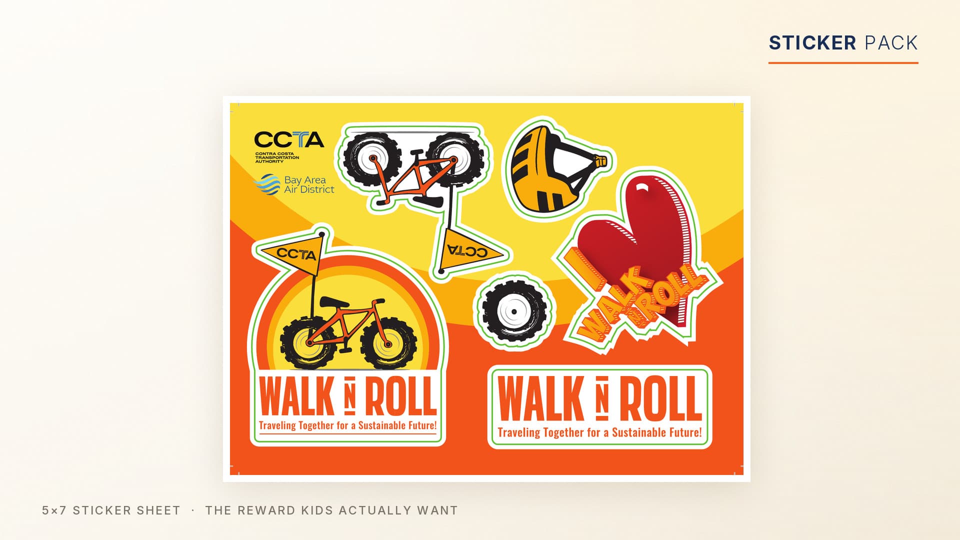 Walk N Roll sticker pack