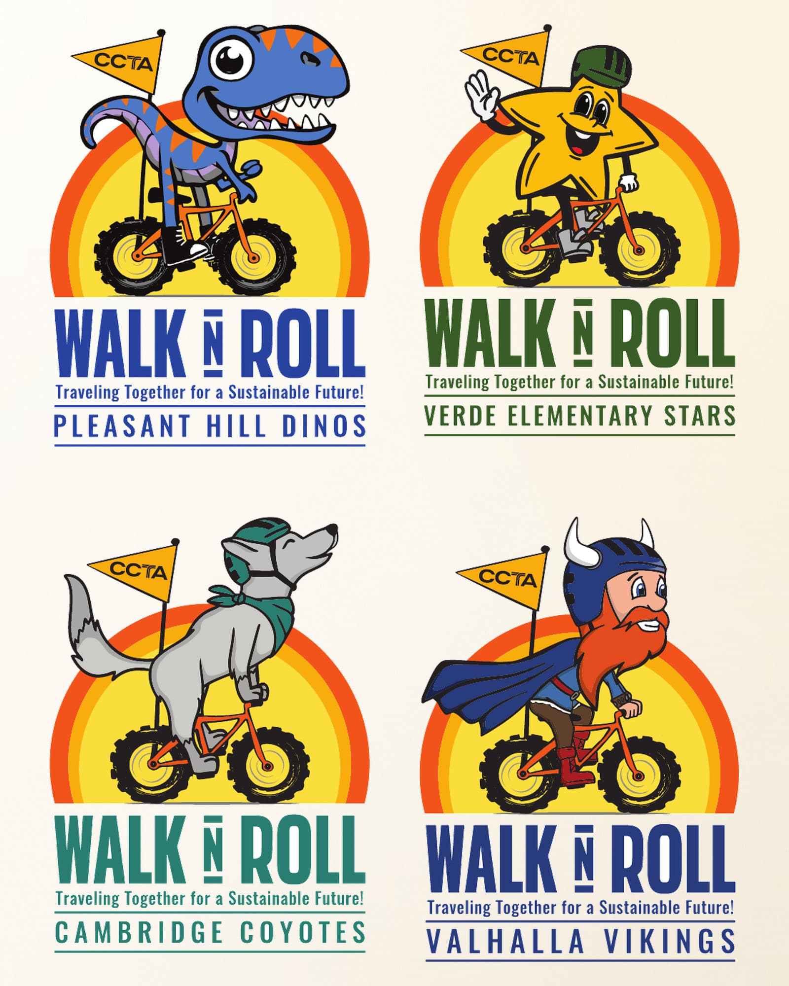 Walk N Roll — Countywide School Program Identity